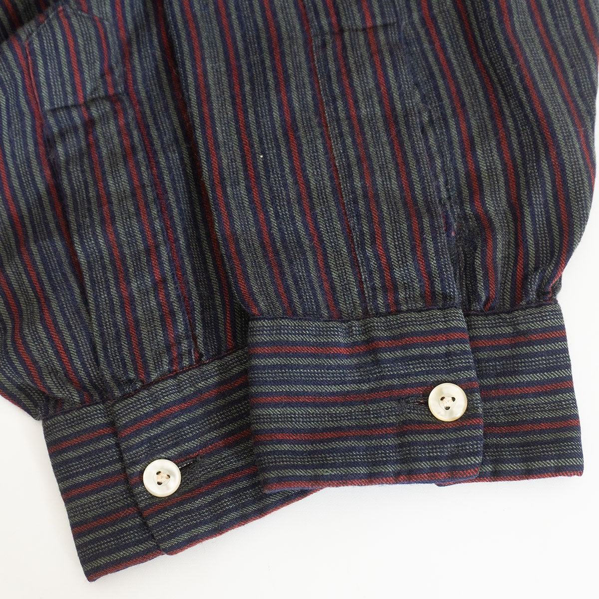 Viyella 60S Open Collar Striped Shirt Size L