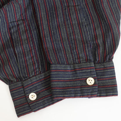Viyella 60S Open Collar Striped Shirt Size L