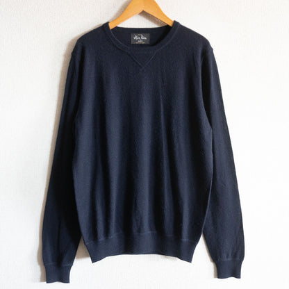 Alan Paine Cashmere Knit Sweater Blue Size 46