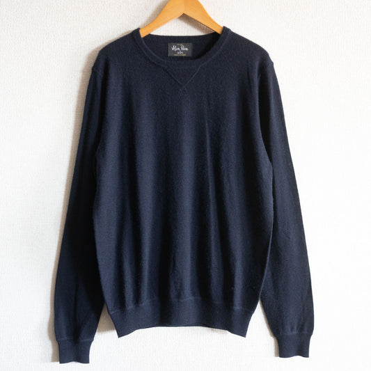 Alan Paine Cashmere Knit Sweater Blue Size 46