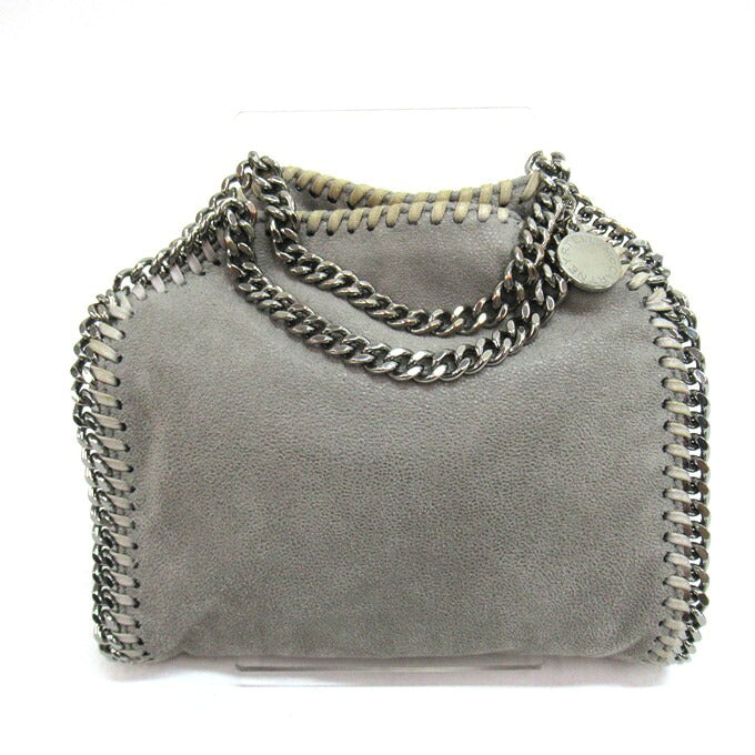 STELLA McCARTNEY Falabella Tiny Tote Bag Gray Size ONE SIZE