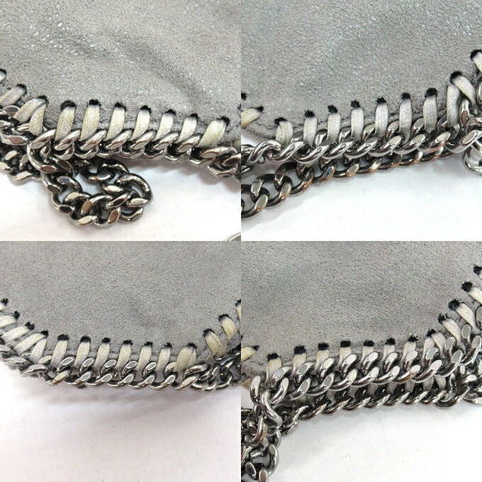 STELLA McCARTNEY Falabella Tiny Tote Bag Gray Size ONE SIZE