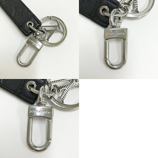 LOUIS VUITTON Dragonne Keychain Black Size ONE SIZE