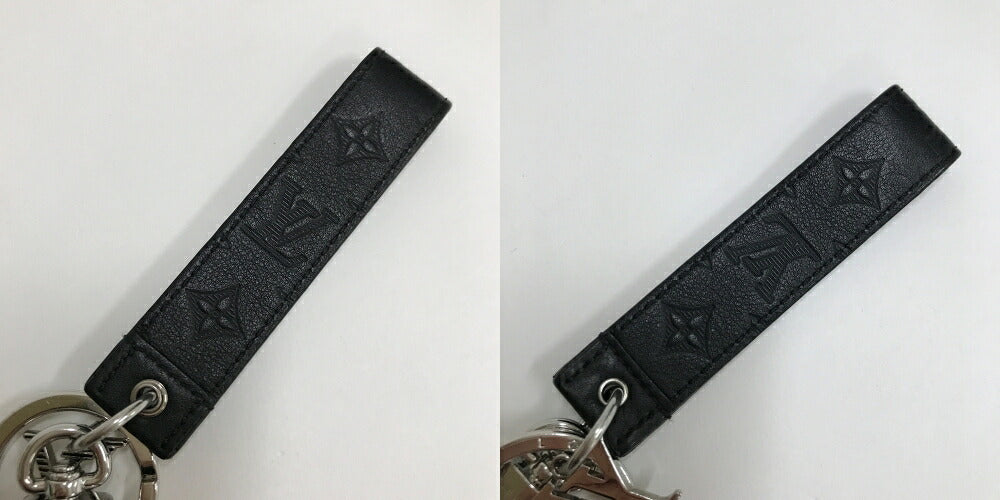 LOUIS VUITTON Dragonne Keychain Black Size ONE SIZE