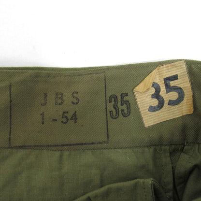 French Military 40s-50s M-47 Cargo Pants Green Size 35