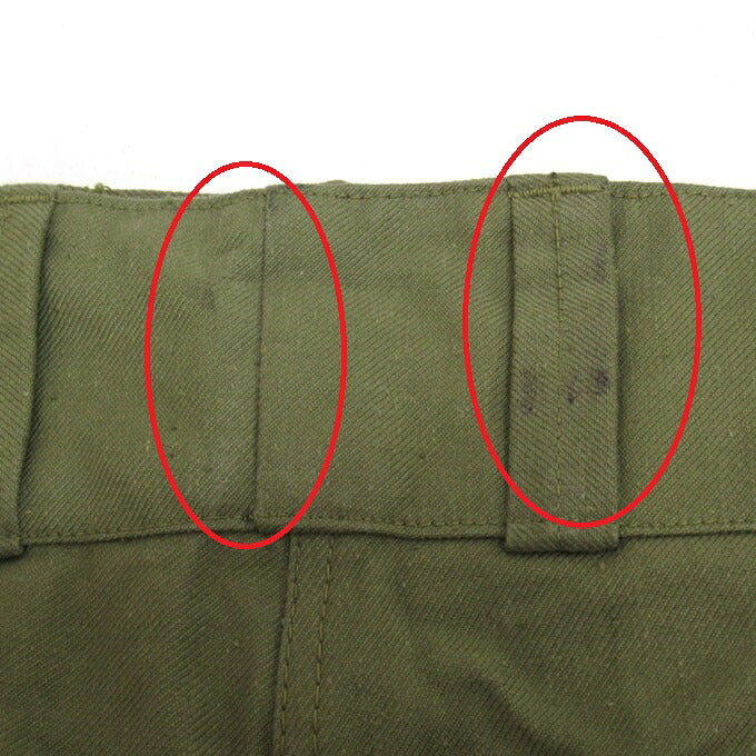 French Military 40s-50s M-47 Cargo Pants Green Size 35
