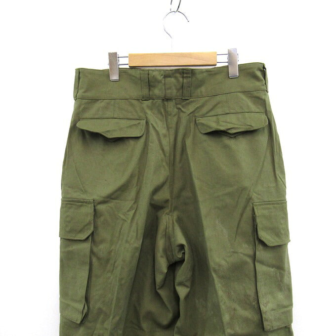 French Military 40s-50s M-47 Cargo Pants Green Size 35