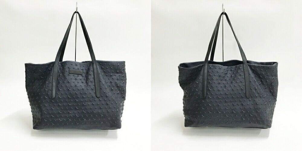 JIMMY CHOO Pimlico Tote Bag Navy Blue Size ONE SIZE