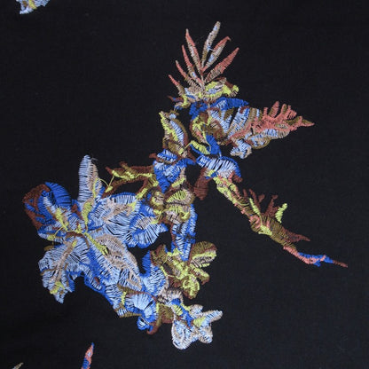 MAISON SPECIAL Embroidered T-Shirt Black Size 0