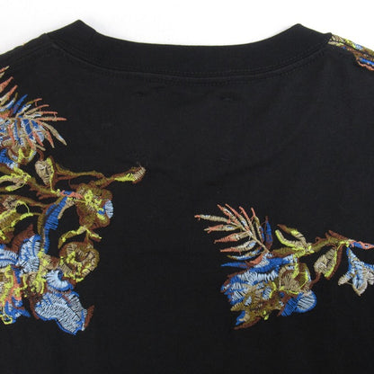 MAISON SPECIAL Embroidered T-Shirt Black Size 0