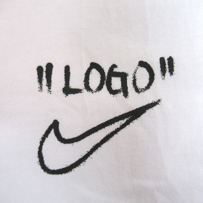 NIKE x Virgil Abloh Archive S/S Logo T-Shirt White Size M