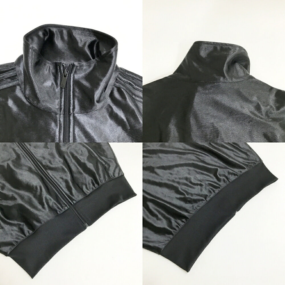 adidas METAL FBIRD Firebird Metallic Track Top Black Size L