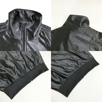 adidas METAL FBIRD Firebird Metallic Track Top Black Size L