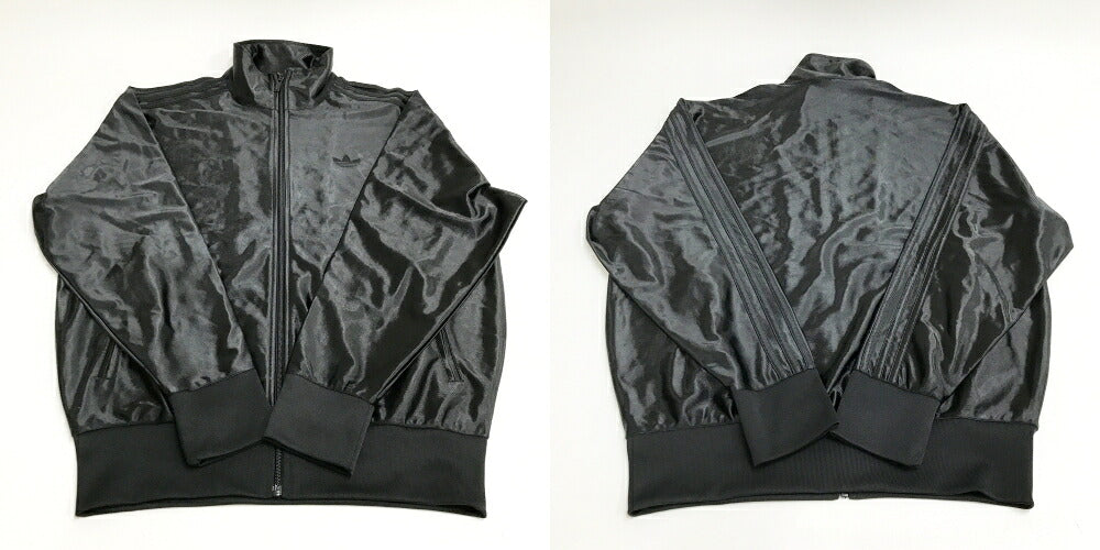 adidas METAL FBIRD Firebird Metallic Track Top Black Size L