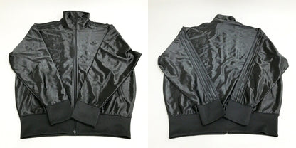 adidas METAL FBIRD Firebird Metallic Track Top Black Size L