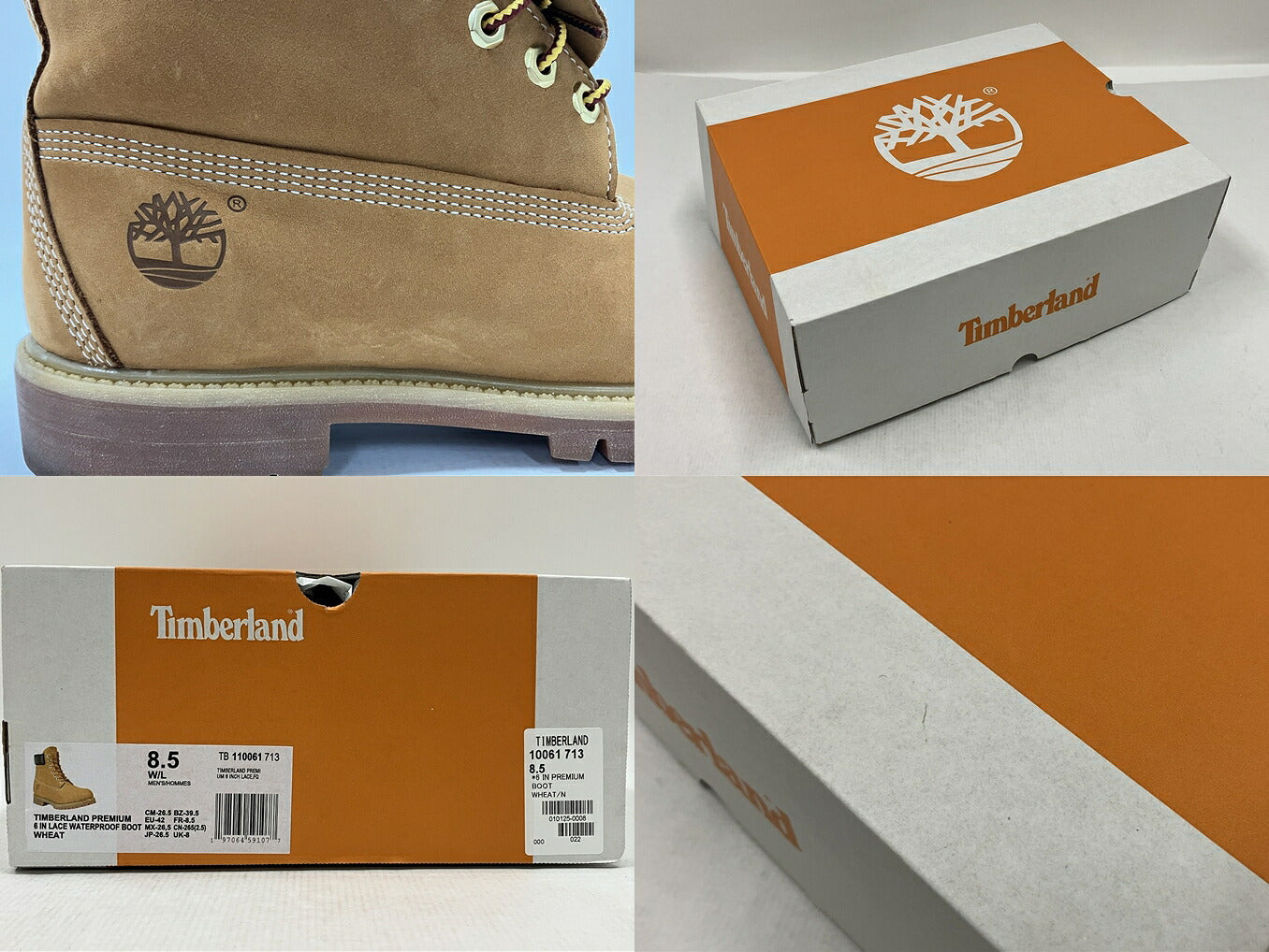 Timberland 6inch Premium Waterproof Boot Wheat Size 26.5CM