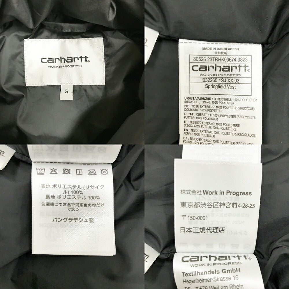 CARHARTT WIP Springfield Vest Black Size S