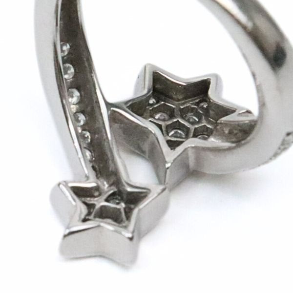 CHANEL Comet Pave Diamond Ring K18WG Size ONE SIZE