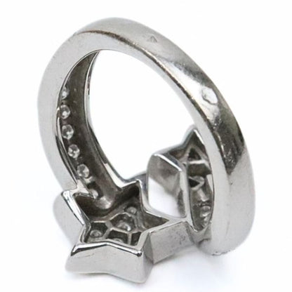 CHANEL Comet Pave Diamond Ring K18WG Size ONE SIZE