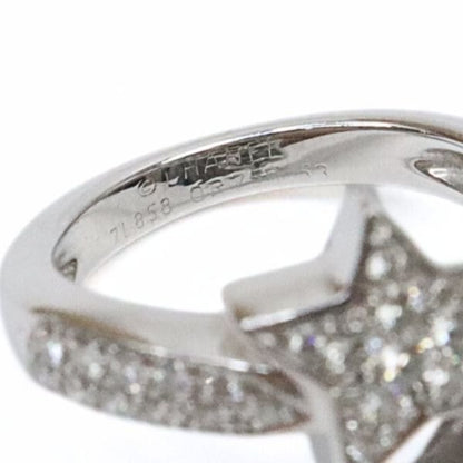 CHANEL Comet Pave Diamond Ring K18WG Size ONE SIZE