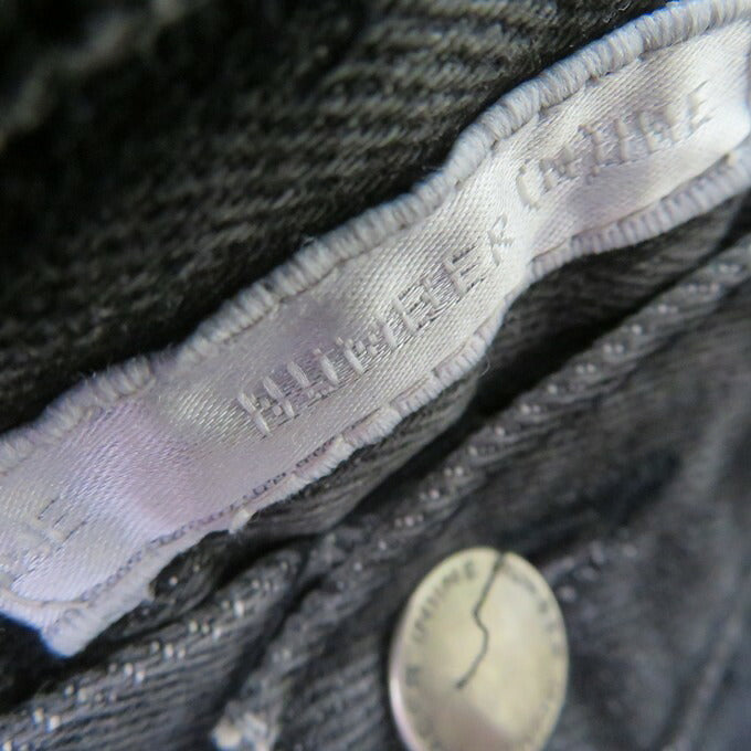 NUMBER(N)INE 01AW Black Grunge Denim Jeans Pants Size 2