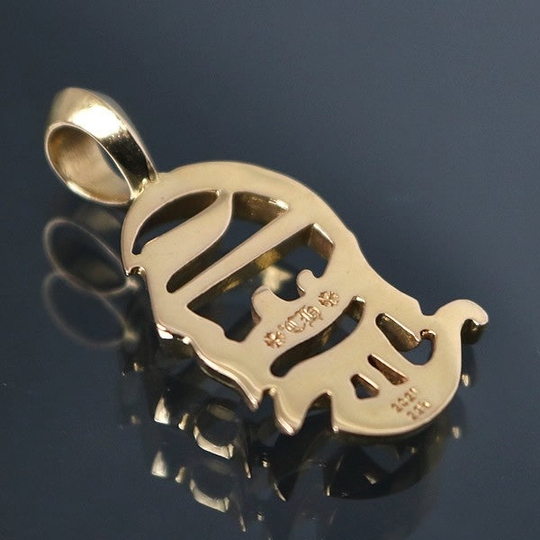 CHROME HEARTS 22K Vertical Logo Pendant Charm Size ONE SIZE