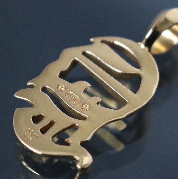 CHROME HEARTS 22K Vertical Logo Pendant Charm Size ONE SIZE