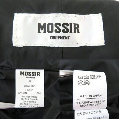 MOSSIR by FINE CREEK&CO Cowhide Hoodie Black