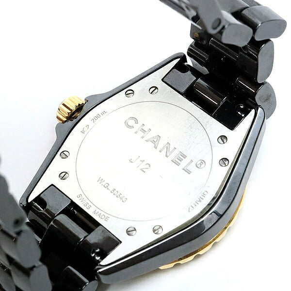 CHANEL J12 11P Diamond Ceramic K18PG Watch Size ONE SIZE