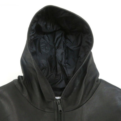MOSSIR by FINE CREEK&CO Cowhide Hoodie Black