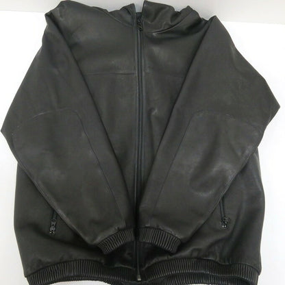 MOSSIR by FINE CREEK&CO Cowhide Hoodie Black
