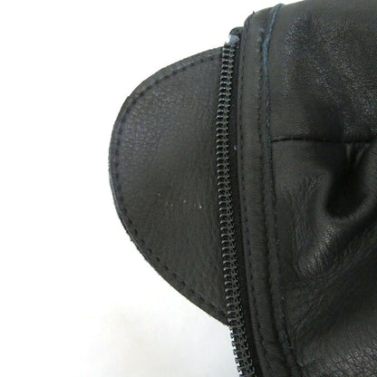 MOSSIR by FINE CREEK&CO Cowhide Hoodie Black