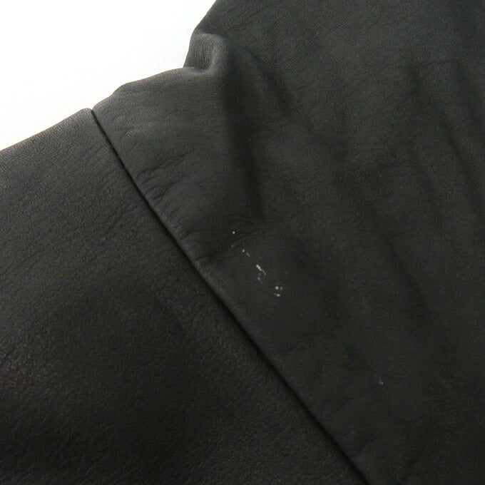 MOSSIR by FINE CREEK&CO Cowhide Hoodie Black