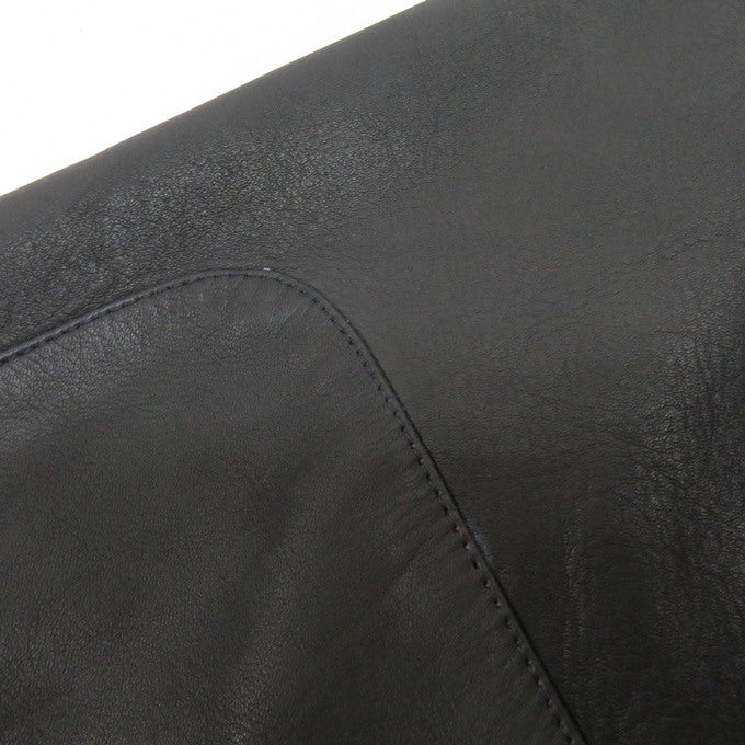 MOSSIR by FINE CREEK&CO Cowhide Hoodie Black