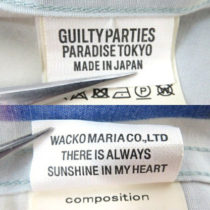 WACKO MARIA DAVIDE SORRENTI S/S Hawaiian Shirt Blue Size L