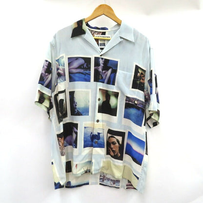 WACKO MARIA DAVIDE SORRENTI S/S Hawaiian Shirt Blue Size L