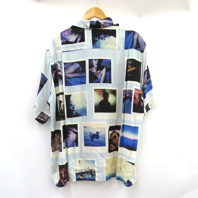 WACKO MARIA DAVIDE SORRENTI S/S Hawaiian Shirt Blue Size L