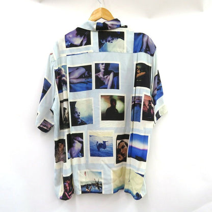 WACKO MARIA DAVIDE SORRENTI S/S Hawaiian Shirt Blue Size L