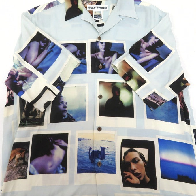 WACKO MARIA DAVIDE SORRENTI S/S Hawaiian Shirt Blue Size L