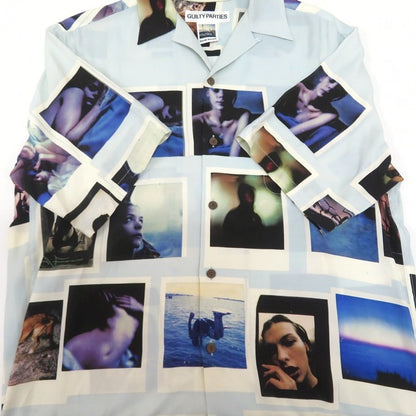 WACKO MARIA DAVIDE SORRENTI S/S Hawaiian Shirt Blue Size L