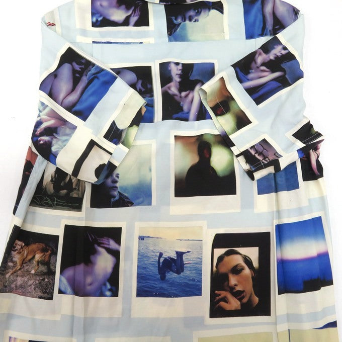 WACKO MARIA DAVIDE SORRENTI S/S Hawaiian Shirt Blue Size L