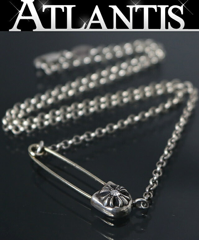 CHROME HEARTS Silver Safety Pin 1P Diamond Size ONE SIZE