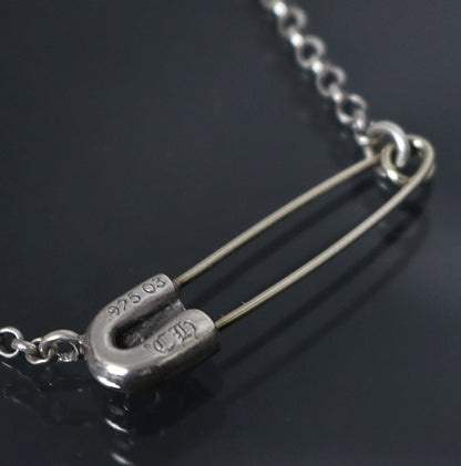 CHROME HEARTS Silver Safety Pin 1P Diamond Size ONE SIZE