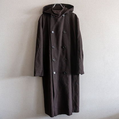 Y's for Men Hooded Long Trench Coat Size 3