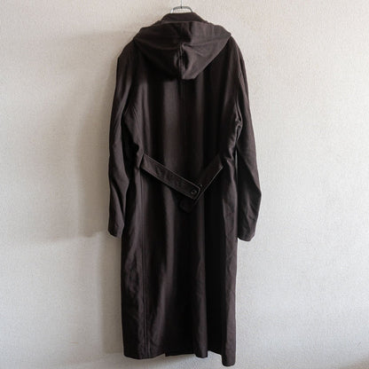 Y's for Men Hooded Long Trench Coat Size 3