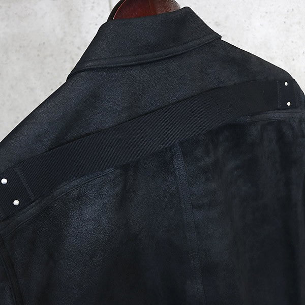 RICK OWENS FW25 BRAD JKT Leather Jacket Black Size 48