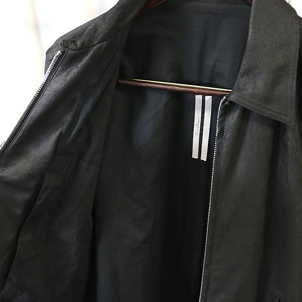 RICK OWENS FW25 BRAD JKT Leather Jacket Black Size 48