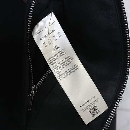 RICK OWENS FW25 BRAD JKT Leather Jacket Black Size 48