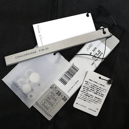 RICK OWENS FW25 BRAD JKT Leather Jacket Black Size 48