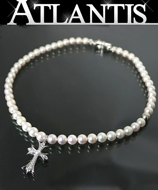 CHROME HEARTS x Mikimoto Diamond Cross Pearl Size ONE SIZE
